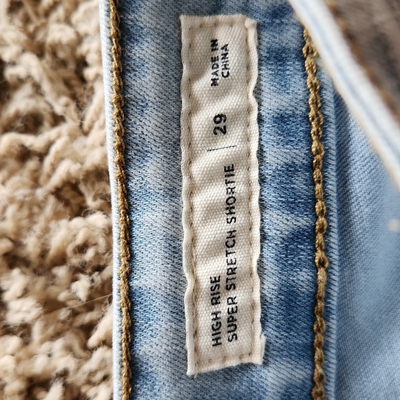 NWT Pacsun womans size 29 high rise light wash shorts - Picture 5 of 8